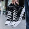 Disigner laarzen heren ademende canvas hoge schoenen wandelschoenen casual platform zwart wit blauw geïnspireerd door motorcross banden mannen hiking sneakers sport boo 18