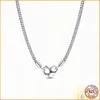 925 Gümüş Fit Pandora Kolye Kolye Kalp Kadın Moda Takı Anları İnceleme Zincir Bilezik Yeni
