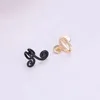 Ryggar örhängen 2023 Monkey King Golden Hoop Incantation Formed Special Designed Black Silver Plated Ear Cuff Clip for Women