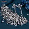 Wedding Hair Jewelry YouLaPan HP240 Bridal Tiara Crystal Crown Accessories Luxury Bride Headdress Alloy Flower Headband Pageant Headwear 230307