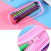 PVC Stift Tasche Bleistift Klar Fall Kosmetik Tasche Große Kapazität Tasche Mit Reißverschluss Schreibwaren Kosmetische Bequeme Student Bleistift Taschen LX3369