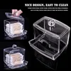 Storage Bottles Jars 2 Style Cotton Swab Makeup Organizer Storage Box Portable Container Make Up Cotton Pad Holder Cosmetics Organizer Gift J230301