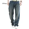 Jeans da uomo Moda Casual Jeans da uomo Dritto Sciolto Baggy Streetwear Hip hop Skateboard Pantaloni in denim Nero chiaro Pantaloni a gamba larga Taglia 44 230308