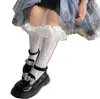 Кружевные полые носки в стиле Лолиты для девочек, милые детские носки Falbala, летние детские дышащие носки принцессы для вечеринки в честь дня рождения Z0677