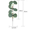 Decorative Flowers Zerolife Artificial Decorations Eucalyptus Leaves Garland Branch Fake Plants Flower Bouquet For Wedding DIY Home Garden