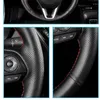 Capas de volante Tampas anti-deslizamento de couro artificial Brainha de capa de carro para M Sport M3 E90 E91 E92 E93 E87 E81 E82 E88 Acessórios