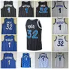 Retro Penny McGrady Basketball Jersey 32 Shaquille Black White Star Listras Azuis Shaq Neal Men Jersey Stitched