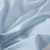 Yatak takımları mavi beyaz çizgili yatak seti kraliçe çifte yatak keten düz reaktif baskılı tek yorgan kapağı düz tabaka yastık kılıfı 230308