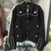 Men s Jackets White Stripes Butterfly Embroidered Needles Men Women High Quality Streetwear AWGE NEEDLES Track Coat Outerwear 230307