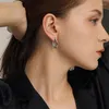 Hoop Earrings Badu Silver For Women Geometric Square Circle Metal Huggies Ear Buckle Punk Jewelry 2023 Trendy