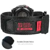 Bracelets de montre noir Quickfit bande bracelet de sport en nylon super robuste boucle tissée pour 7 6 5 Instinct Tactix 20mm 22mm 26mm 230307