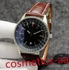 8 Couleur Hommes Montre Qualité Navitimer Montres Mouvement À Quartz 46mm Cadran Argent 50E ANNIVERSAIRE Hommes Montre Bracelet En Acier Inoxydable Hommes Montres-Bracelets