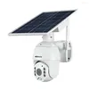 ワイヤレスソーラーパネルセキュリティカメラ2MP屋外の防水充電式バッテリー監視と暗視