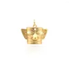 Charms China 3 Star Pile Retro Mysterious Golden Mask Necklace Hanger Diy Sieraden maken Accessoires 18K Gold Charm