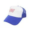 여름 메쉬 모자 커플 힙합 편지 야구 모자 대비 컬러 햇볕 모자 야외 스포츠 메쉬 모자