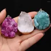 Charms Natural Stone Pendant Water Drop Shape Crystal Cluster Exquisite voor sieraden maken Bracelet ketting oorrangaccessoires