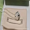 Fashion Collection 2023 Ny lyxig högkvalitativ modesmycken för silver tredimensionell ihålig halsband
