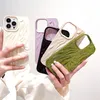 Crinkled Glitter Gloss Phone Case For iPhone 14 Pro Max 13 12 11 Cover Anti Drop Shockproof