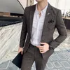 Herenpakken Blazers Boutique Grote maten 7XL Herenblazer Mode Zakelijk Italiaanse stijl Linnen Vrije tijd Bruiloft voor kantoorpersoneel Een blazer samenstellen 230308