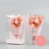 Couronnes de fleurs décoratives cadeau Saint Valentin Mini bouquet de fleurs de gypsophile artificielle maison décoration de mariage rustique séché avec PVC Bo