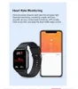 ZW32 Smart Watch Relógio 1.85 HD Tela Smartwatch Freqüência cardíaca Frequência de oxigênio Blood Temperatura Monitoramento