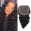 11A Closure Human Hair HD Transparent Closure Straight Body Wave Pre Plucked With Baby Hair Free Part Curly Wave Brazilian Virgin Human Hair Wet And Wavy 4x4 5x5 6x6