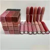 Lip Gloss Brand Beauty Makeup Matte Lipstick 12 Cores Luster Retro Batons Frost Y Lips Drop Deliver