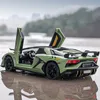 Diecast 1 24 Lamborghinis Aventador SVJ63 Alloy Model Toy Diecasts Metal Casting Sound en Light Car Toys For Children Vehicle 230308