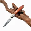Новое прибытие H6882 Кухонное складное складное нож 420c Сталовое лезвие дерево с латуниной ручкой для головы небольшие ножи для карманных папок EDC