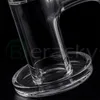 20mmOD 전체 용접 석영 Charmer 2.5mm 두꺼운 연기 경 사진 가장자리 손톱 Dab Rig Glass Water Bong Pipe