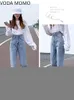 Jeans femme printemps mode femme taille haute sarouel femme baggy ample femme denim capris pantalon jean maman jeans pantalon 230308