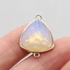 Pendentif Colliers Naturel Semi-Préciou Pierre Opale Triangle En Forme De Pyramide Section Charme Pour La Fabrication De Bijoux DIY Collier Accessoire 18x24mm