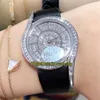 Designer Watches Watch Mücevher Serisi Edition G0A38168 Elmas Kakma Dial Swiss Kuvars Hareketi Kadın Buzlu Gypsophila 38169 LA282T