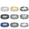 18mm Heavy Men's Bike Biker Motorcycle Chain Bracelet Jewelry Punk Rock Hiphop Women Gold Rainbow Blue Titanium Stainless Steel Bicycle Bracelet Bangle Wristband