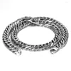 Chains BONISKISS 2023 Durable 12mm Wide Heavy Large Mens Stainless Steel Necklace Chunky Link Chain 24 Inch Silver Color