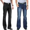 Heren jeans jeans voor mannen heren grote wijd uitlopende jeans laars gesneden been flard lood lood fit hoge taille mannelijke ontwerper klassieke denim jeans 230308