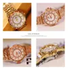 Femmes montres diamant montre de luxe marque élégante dames or Rose horloge poignet pour relogio feminino 230307