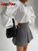 Skirts Women's Short Skirt Pleated High Waist Mini Tennis Skirt with Shorts Solid Casual A Line School Summer Skirts for Women 230308