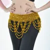 Stage Wear Handmade Beaded Hip Scarf Belly Dance Waist Band Gold Silver Tribal BellyDance Chain Belt Accessories 89