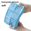 Ice Cream Tools Ice Cube Tray Silicone Soft 246grid Big Ice Cube Mold BPA Free Large Square Ice Ball Maker Cocktail Whisky Bar Tool Z0308