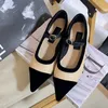 New women sandals top luxury designer shoes lambskin pointed casual shoes classic linen woven loafers summer fashion flats outdoor comfort metal buckle beach shoes