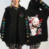 Moletons masculinos Moletons Genshin Impact Kaedehara Kazuha Hu Tao Zip Up Unissex Hip Hop Streetwear Cartoon Xiao Máscara Anime Zipper Set 230308