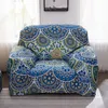 Chaves de cadeira Sofá Blue Bohemian Mandala para sala de estar Alongamento