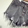 Shorts pour femmes mode féminine décontracté été denim butin taille haute furlined legopenings grande taille sexy short Jeans 230308