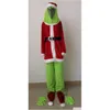 パーティーハットグリーンモンスタークリスマスコスプレコスチューム衣装をマスクプロップ付きクリスマスギフトドロップデリバリーホームガーデンフェスティブ用品DHG5U