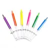 Highlighters 1Pc Kawaii Syringe Highlighter Pen Syringe Needle Shape Mechanical Color pen Ballpoint for Office School Marker Writing Tool J230302