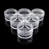 Butelki do przechowywania słoiki 10203050pcs 25 ml przezroczyste plastikowe biżuterię pudełko do przechowywania małe okrągłe słoiki do makijażu Organizator pudełka J230301