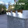 LED LED Solar Wall Lights IP65 مقاوم للماء في الهواء الطلق مسارات Gardenn Pathways الدرج خطوات السياج لخطوة الدرج مسار الممشى حديقة Crestech
