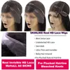 Wigs Invisible HD Lace Frontal Wigs 250％13x6レースフロントウィッグウォーターウェーブHDレース閉鎖巻きウィッグフルレース人間の生の髪のかつら