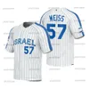 Israele WBC 2023 World Baseball Maglie da baseball classiche Ike Davis Nate Freiman Ryan Lavarnway Corey Baker Jason Marquis Joc Pederson Ian kinsler Uomo Donna